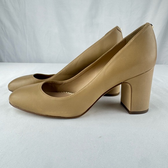 Sam Edelman Tan Leather Block Heels - Picture 5 of 7